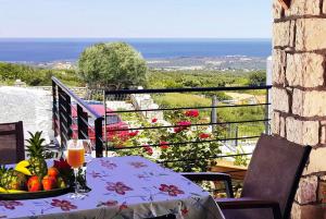 Villa Sunset with stunning sea view, kids area and hammocks on roof terrace