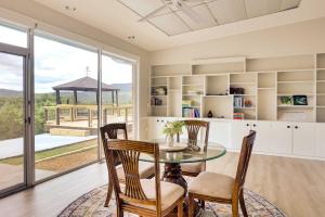 Mountain View and Fire Pit Modern Copperhill Home