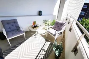 HH 04 by ROCKCHAIR - SUPERHOST Status - Modernes Apartment mit sonnigem Balkon & premium Boxspringbetten in Winterhude - Hamburg Top Geheimtipp - 汉堡