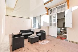 Appartements Charmant 2 pers atypique avec terrasse-metro Valmy : photos des chambres