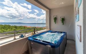 Amazing Apartment In Crikvenica With Outdoor Swimming Pool, Jacuzzi And 1 Bedrooms