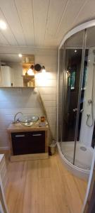 Maisons de vacances Mini maison tiny house et son bain nordique : Maison 2 Chambres