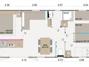 Appartements Mobil-Home Camping 5* Montalivet : photos des chambres