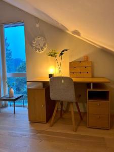 Lys leilighet med fine uteplasser