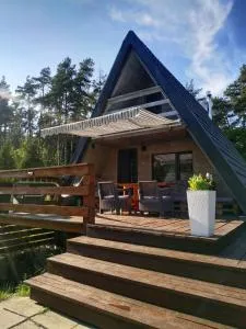 Uroczy domek letniskowy nad jeziorem Bożepole Królewskie - Godziszewo