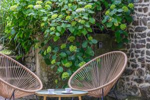 Maisons de vacances Ty Chaumiere - Charmante Petite Chaumiere en pierre avec jardin : photos des chambres