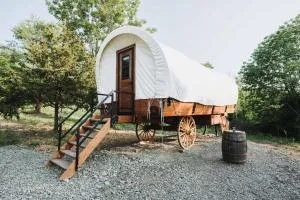 Heated & AC Full Bathroom Covered Wagon - Crosby