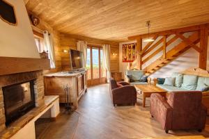 Chalets Chalet Le Wapiti, aux pieds des pistes, a 200m du village : photos des chambres