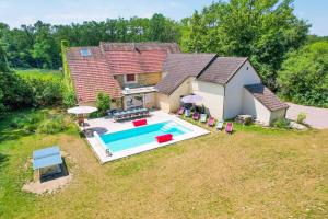 Villas Crazy Villa Margotterie 58 - Heated pool - 2h from Paris - 30p : photos des chambres