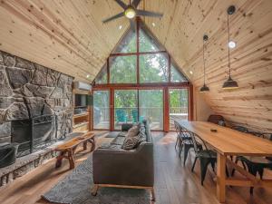 New Construction Modern Lakefront A-Frame with Hot Tub Fire Pit