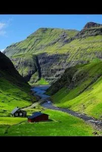 Cottage in Saksun - Leynar