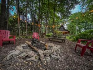 New Construction Modern Lakefront A-Frame with Hot Tub Fire Pit