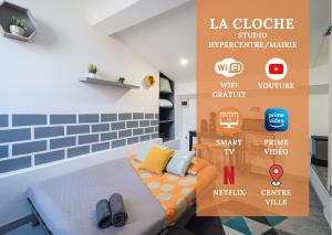 Appartements La Cloche Studio Hypercentre Mairie : photos des chambres