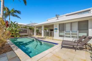 Ocean Blue On Salt Beach