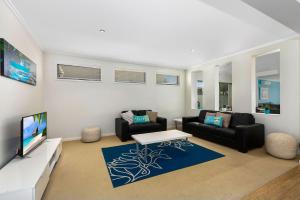 Ocean Blue On Salt Beach