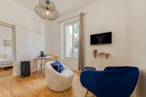 Appartements 2 pieces tout confort, deco moderne, wifi fibre : photos des chambres