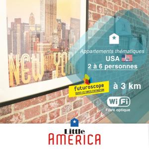 Little America - Appart Hôtel 3km Futuroscope