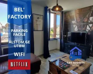 Les Studios De Flo' : The Bel'Factory 38 m² WIFI - بلفور