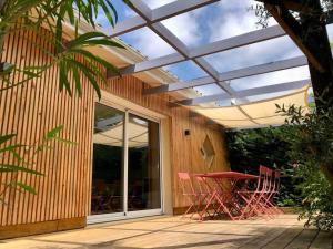 Maisons de vacances BEACH HOUSE DE CHARME A MESSANGES. LA MAISON BLEUE : photos des chambres