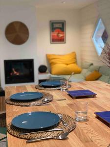 Maisons de vacances BEACH HOUSE DE CHARME A MESSANGES. LA MAISON BLEUE : photos des chambres