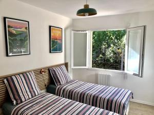 Maisons de vacances BEACH HOUSE DE CHARME A MESSANGES. LA MAISON BLEUE : photos des chambres