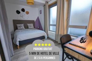 Appartements Beau-Jean, Un Cocon Sympa 5 min a Pied du Centre-Ville, Parking Prive, a 10 min du CHU : photos des chambres