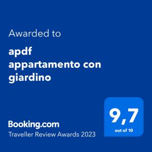 apdf appartamento con giardino