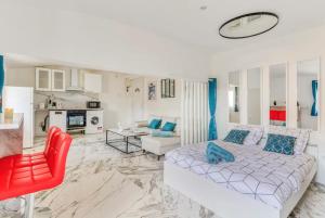 Appartements Appartement climatise a Beziers avec Jacuzzi & Retroprojecteur - Le Palais des Glaces : photos des chambres