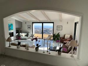 Villas Luxury villa in Vence with panoramic sea views : photos des chambres