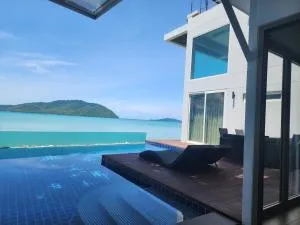 Absolute Oceanfront villa Yai - private pool 4br - 哥龙