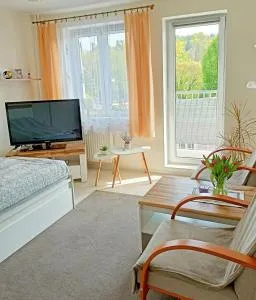 Noclegi, Słoneczne Mieszkanie we Lwówku Śląskim - Dębowy Gaj