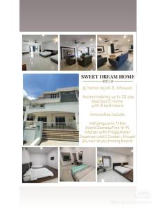 20Pax 3-Storey SemiD 5Room&5Bathroom Sweet Dream Home Sitiawan
