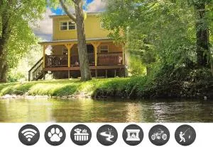 Yellow Cabin on the River cabin - نيوبورت