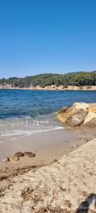 Saint Mandrier Pin Rolland Studio Climatisé 2 pers parking plage pinède, tout à pied