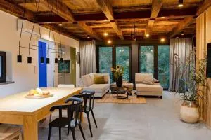 Nowoczesny dom nad jeziorem Zarybinek-Mazury Rybno, z własnym dostępem do linii brzegowej oraz łódką - 栋布鲁夫诺