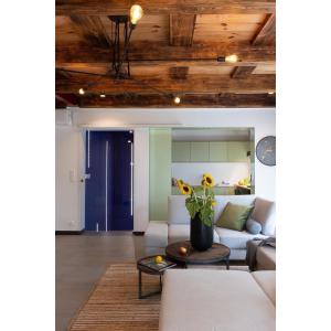 Nowoczesny dom nad jeziorem Zarybinek-Mazury Rybno, z własnym dostępem do linii brzegowej oraz łódką