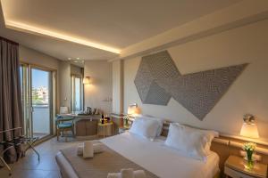 Interconnecting Double or Twin Rooms with Side Sea View room in Emmantina Hotel