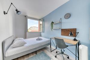 Appartements GuestReady - Serenity blue in Oullins : photos des chambres