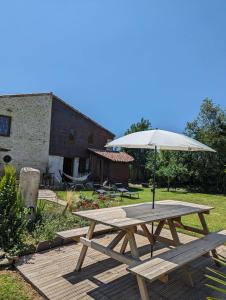 Maisons de vacances Warm 2 bedroom stone house with garden - Dodo et Tartine : photos des chambres