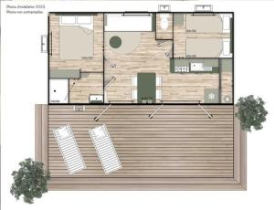 Campings Camping Le Lac Bleu : Mobile Home