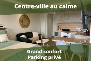 Appartements Centre-ville - Plage a pied - Calme - Parking : photos des chambres