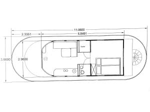 Hausboot JAWE auf der Kleinseenplatte