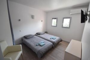 Maisons de vacances Coquette House 2 bedrooms AC collective pool : photos des chambres