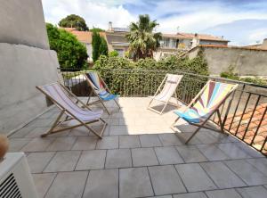 Appartements ColorChic 3 etoiles -Clim Terrasse Parking Prive- proche Plages : photos des chambres