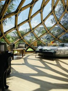 Tentes de luxe Domaine du Rec Grand dome de prestige : photos des chambres