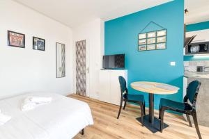 Appartements 10min Gare Grenoble, vrai lit double, calme : photos des chambres