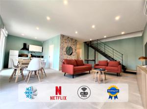 Appartements ColorMix 3 etoiles - 95m2 Plein Centre - Ensoleille Climatise : photos des chambres