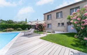 Beautiful Home In Villegly With Kitchen