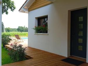 Maisons de vacances Maison neuve avec piscine chauffee, 4 kms de Contis plage : photos des chambres