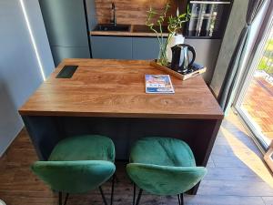 Modern studio with a beautiful view